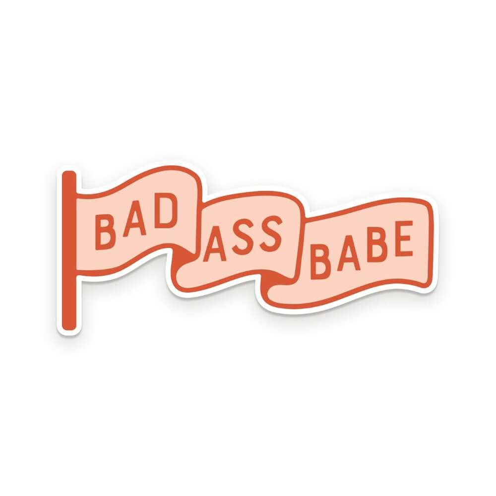π 2/$5 Bad Ass Babe Vinyl Sticker - Picture 3 of 4